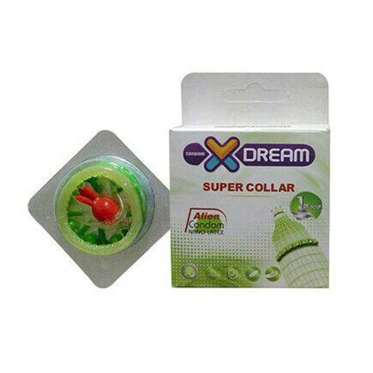 e01903ec-68f6-4671-8fc3-cbc579388f22 کاندوم فضایی(بسیار خاردرشت) برند ایکس دریم مدلsuper collar - تصویر 1